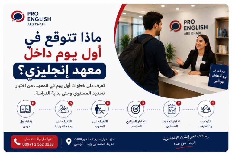 ماذا تتوقع في أول يوم داخل معهد إنجليزي؟